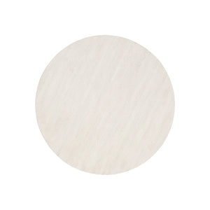 Bernhardt Bernhardt Round Side Table With Wire‑Brushed Acacia Top, Linen/Shale Finish & Stainless Accents 306125