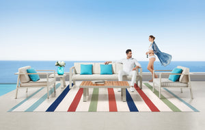 Pasargad Hampton Collection Indoor/Outdoor Area Rug - Durable, Stylish, Water-resistant Design   Hmpt-01b 9x12