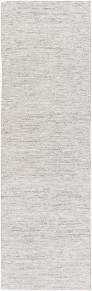 Surya Holmes Hms-5000 2'6" X 8' Handmade Modern Rug - Durable Viscose & Wool Construction For Chic Decor White Viscose,Wool Hms5000-268