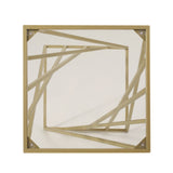 Christopher Knight Home® - Noble House - Wadleigh Modern Glam Glass Top End Table, Champagne Gold