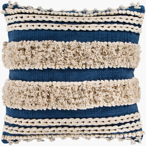 Livabliss Helena Square Cotton Accent Pillow Cottage Charm for Sofas Armchairs and Cozy Bedding HNA005-2222P