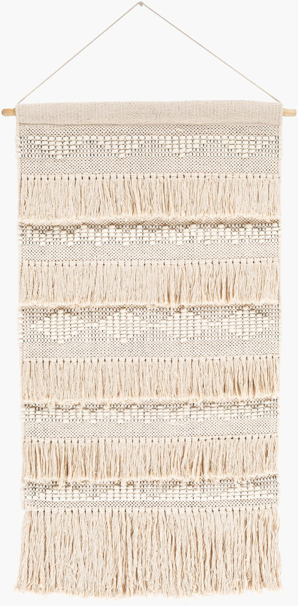 Livabliss Helena Hand-woven Textile Wall Hanging Bohemian Wool Cotton Blend Vertical Art HNA1000-2436