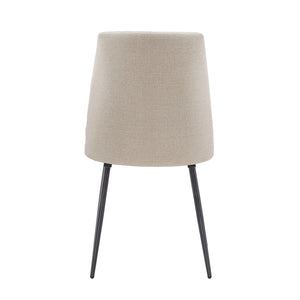 Homelegance By Top-Line Fabrizio Upholstered Dining Chairs (Set of 2) Beige MDF