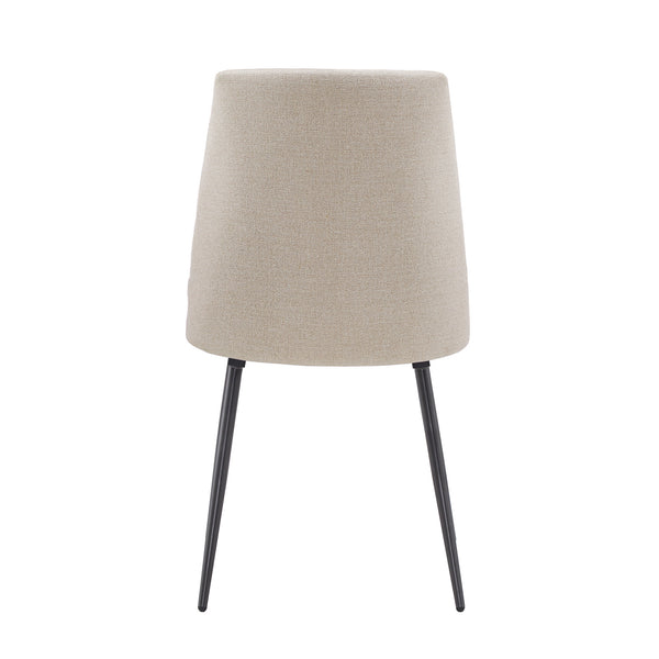 Homelegance By Top-Line Fabrizio Upholstered Dining Chairs (Set of 2) Beige MDF