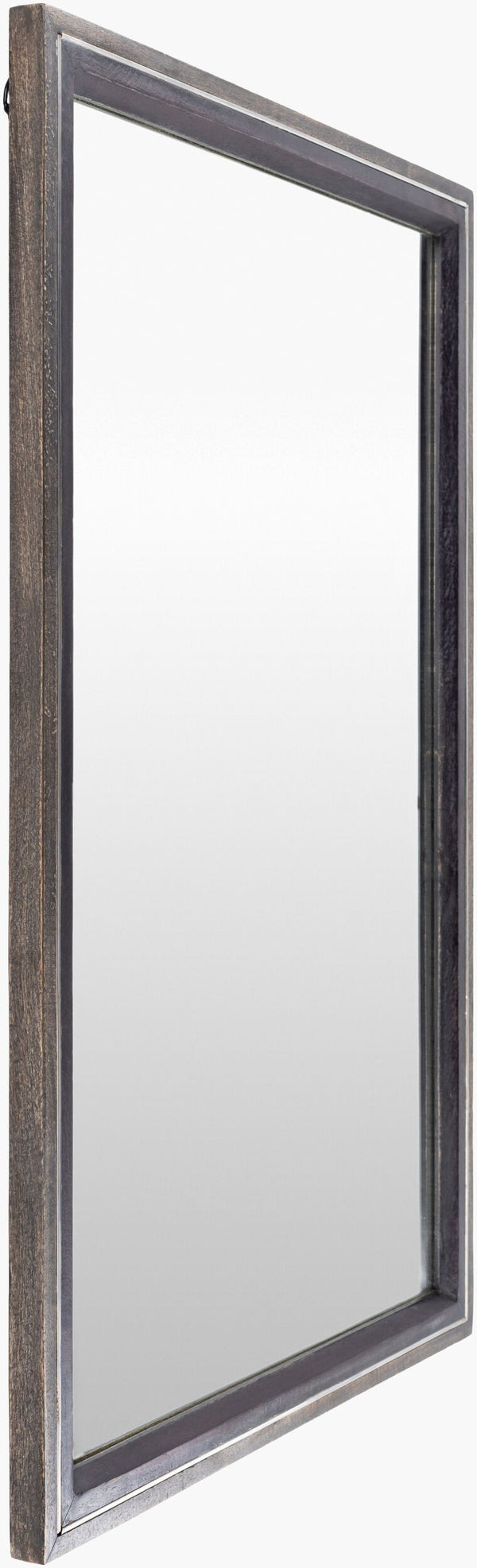 Surya Hanover Mirror - 34" Stylish Distressed Steel Wall Décor For Modern Homes, Vertical Or Horizontal Use Frame, Gray Steel Hne001-2638