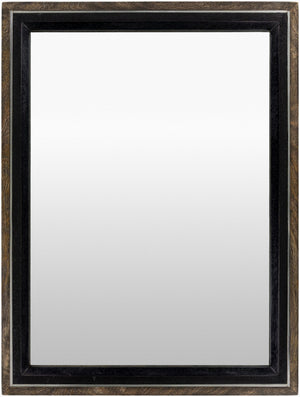 Surya Hanover Mirror - 34" Stylish Distressed Steel Wall Décor For Modern Homes, Vertical Or Horizontal Use Frame, Gray Steel Hne002-2026