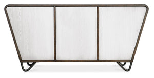 Hooker Furniture Melange Terra Credenza With Pine Veneers, Sandblasted Finish, Soft-Close Doors & Av Outlet (72") 628-85665-89