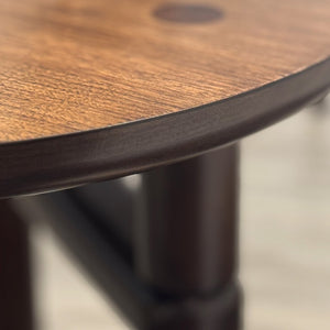 A.R.T. Furniture Verge Round End Table - Handcrafted Walnut Accent with Sculptural Design for Modern Living Spaces 337304-1960