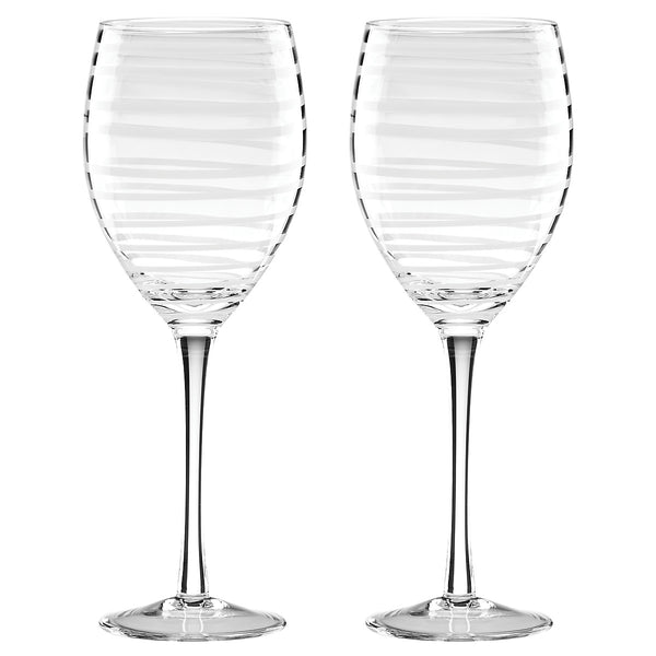 Lenox Kate Spade Charlotte Street 2-Piece Wine Glass Set White, NO COLOR GLASS,CRYSTAL 871222
