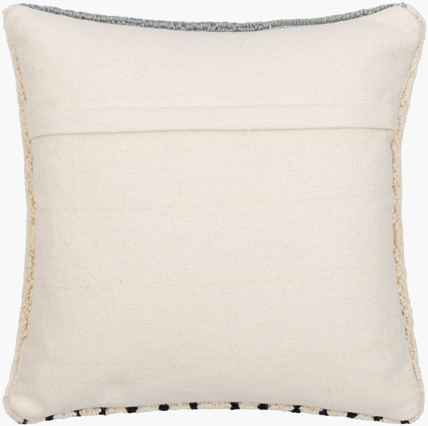 Surya Hannover 18"X18" Modern Accent Pillow - Luxurious Wool & Cotton Blend For Stylish Comfort & Ease Slate Gray Wool,Cotton Hnv001-1818p