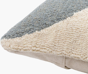 Surya Hannover 18"X18" Modern Accent Pillow - Luxurious Wool & Cotton Blend For Stylish Comfort & Ease Slate Gray Wool,Cotton Hnv001-1818p