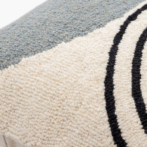 Surya Hannover 18"X18" Modern Accent Pillow - Luxurious Wool & Cotton Blend For Stylish Comfort & Ease Slate Gray Wool,Cotton Hnv001-1818p