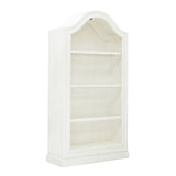 Open Shelf Storage Bookcase with Puck Light White with Chalky White Rub thru finish P301507 Pulaski Furniture