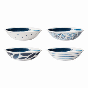 Lenox Blue Bay Melamine Assorted All-Purpose Bowls, Set of 4 Multi, WHITE MELAMINE 895236