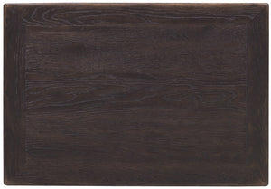 Hooker Furniture Driftwood Nightstand With Self-Closing Drawer, Pull-Out Shelf, Cord Clip & Open Display Shelf - Cozy Oak Finish Blacks 6820-90316-99