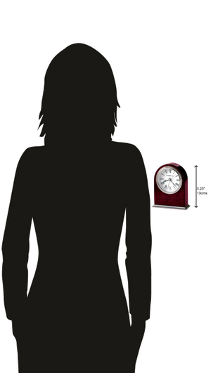 Hekman Furniture 645480 Stunning Wood Table Clock: Timeless Design With Premium Craftsmanship For Home & Office Decor Rosewood Walker Tabletop Clock 645480