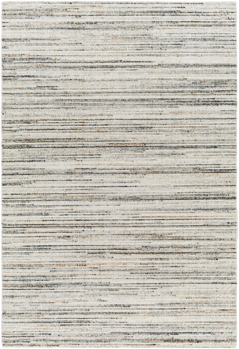 Hollister HOL-2300 9' x 12' Handmade Rug HOL2300-912  Silver Gray, Light Gray, Medium Gray, Charcoal, Rust Surya
