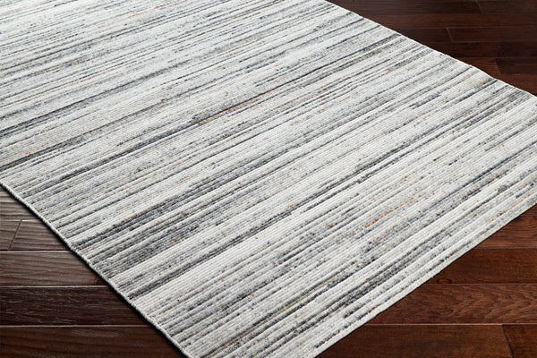 Hollister HOL-2300 9' x 12' Handmade Rug HOL2300-912  Silver Gray, Light Gray, Medium Gray, Charcoal, Rust Surya