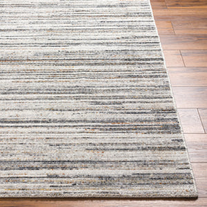 Hollister HOL-2300 9' x 12' Handmade Rug HOL2300-912  Silver Gray, Light Gray, Medium Gray, Charcoal, Rust Surya