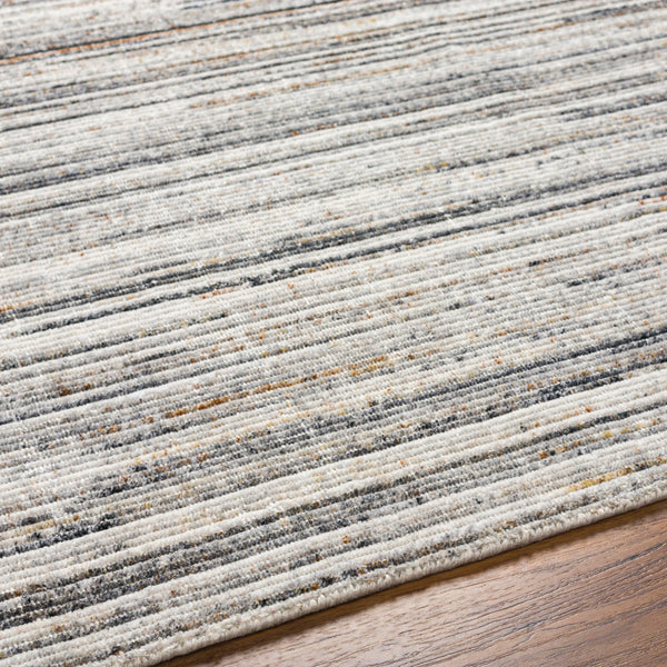 Hollister HOL-2300 9' x 12' Handmade Rug HOL2300-912  Silver Gray, Light Gray, Medium Gray, Charcoal, Rust Surya
