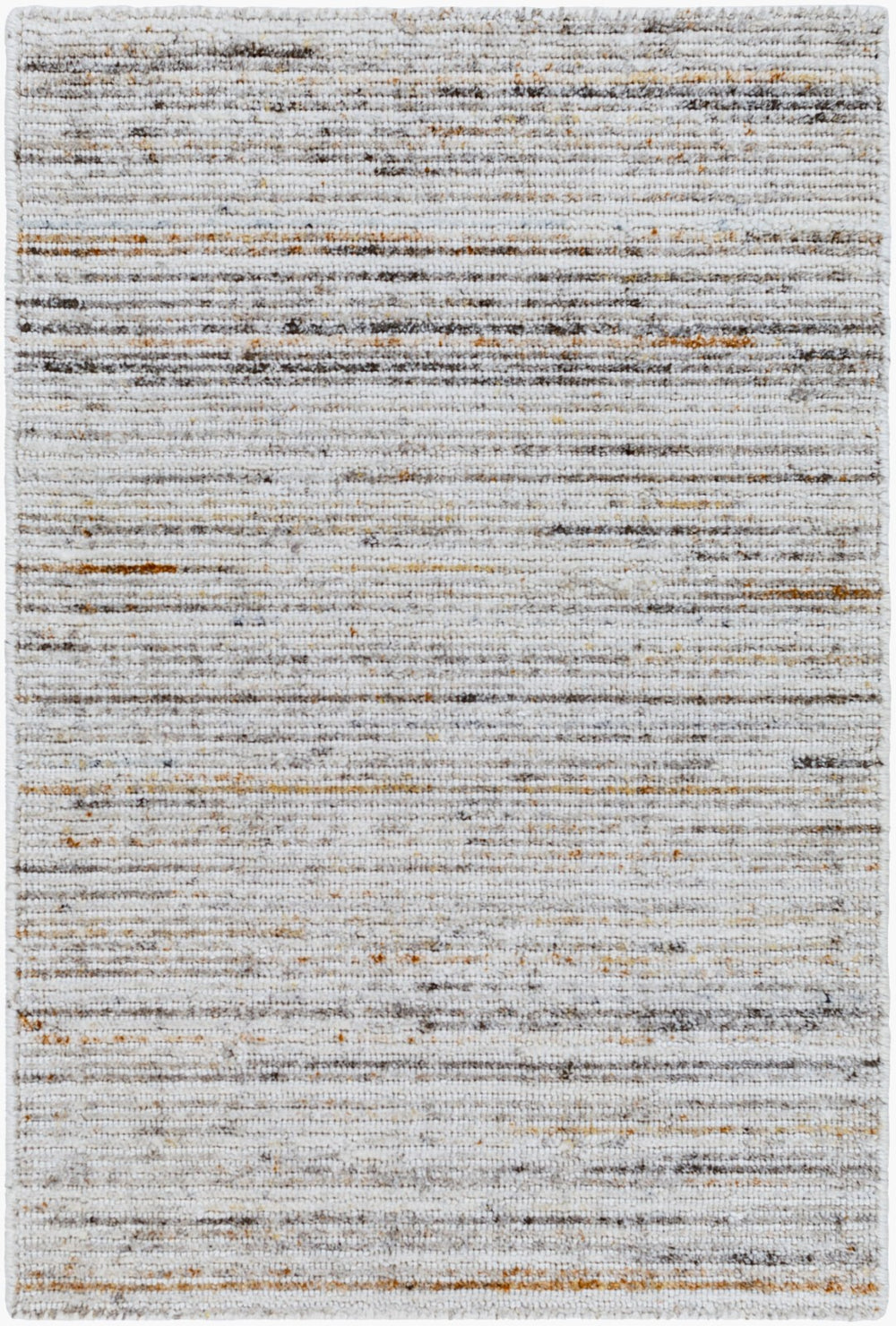 Surya Hollister 2' X 3' Eco-friendly Handmade Rug - Luxurious Medium Pile, Hand Loomed In India For Style Silver Gray Recycled Pet Yarn Hol2301-23