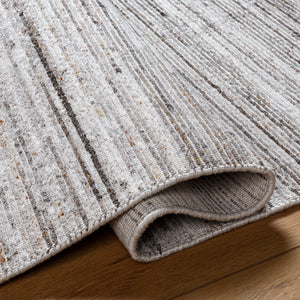 Hollister HOL-2301 9' x 12' Handmade Rug HOL2301-912  Silver Gray, Light Gray, Medium Gray, Rust Surya