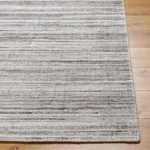 Hollister HOL-2301 9' x 12' Handmade Rug HOL2301-912  Silver Gray, Light Gray, Medium Gray, Rust Surya