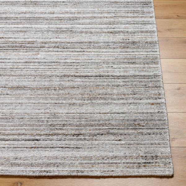 Hollister HOL-2301 9' x 12' Handmade Rug HOL2301-912  Silver Gray, Light Gray, Medium Gray, Rust Surya