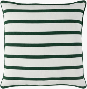 Surya Holiday Accent Pillow - 18"L X 18"W - Durable Cotton With Modern Charm For Your Home Decor Dark Green Cotton,Cotton Holi7258-1818d