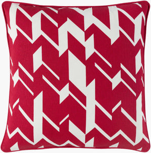 Surya Holiday Accent Pillow - 18"L X 18"W - Durable Cotton With Modern Charm For Your Home Decor Red Cotton,Cotton Holi7269-1818p