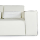 VIG Furniture Lamod Italia Hollywood - Italian White Leather LAF Chaise Sectional Sofa VGCC-HOLLYWOOD-WHT-LAF-SECT