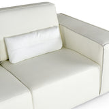 VIG Furniture Lamod Italia Hollywood - Italian White Leather LAF Chaise Sectional Sofa VGCC-HOLLYWOOD-WHT-LAF-SECT