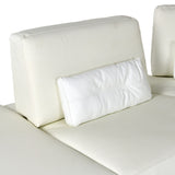 VIG Furniture Lamod Italia Hollywood - Italian White Leather LAF Chaise Sectional Sofa VGCC-HOLLYWOOD-WHT-LAF-SECT