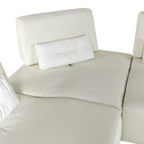 VIG Furniture Lamod Italia Hollywood - Italian White Leather LAF Chaise Sectional Sofa VGCC-HOLLYWOOD-WHT-LAF-SECT