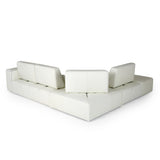 VIG Furniture Lamod Italia Hollywood - Italian White Leather LAF Chaise Sectional Sofa VGCC-HOLLYWOOD-WHT-LAF-SECT