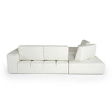 VIG Furniture Lamod Italia Hollywood - Italian White Leather LAF Chaise Sectional Sofa VGCC-HOLLYWOOD-WHT-LAF-SECT