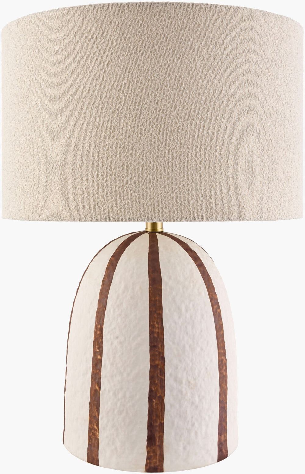 Livabliss Hombori Ceramic and Iron Table Lamp with Linen Shade for Living Room or Bedroom HOM-001