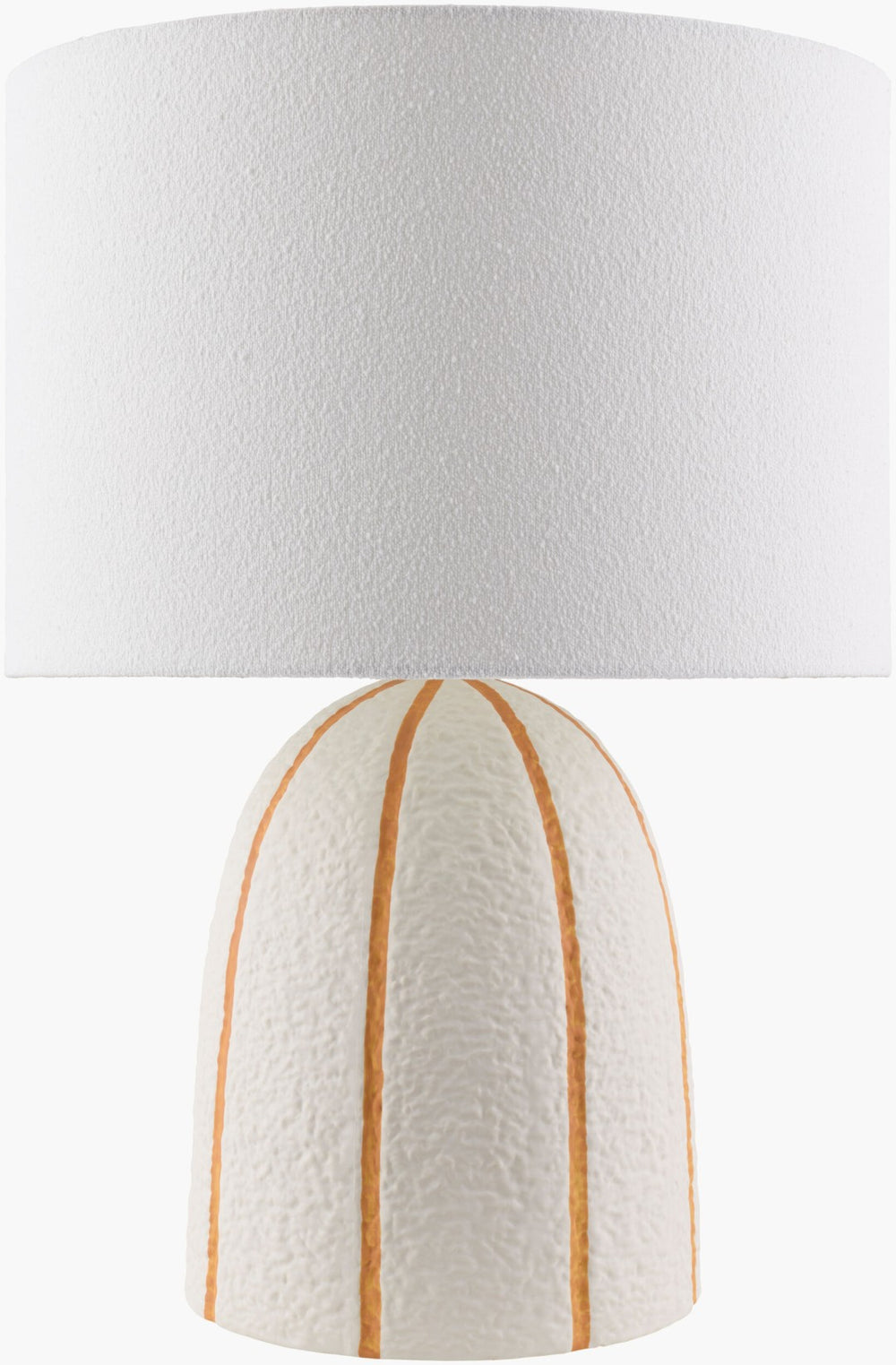 Livabliss Hombori Ceramic Arts and Crafts Table Lamp with Linen Shade for Warm Ambient Glow HOM-002
