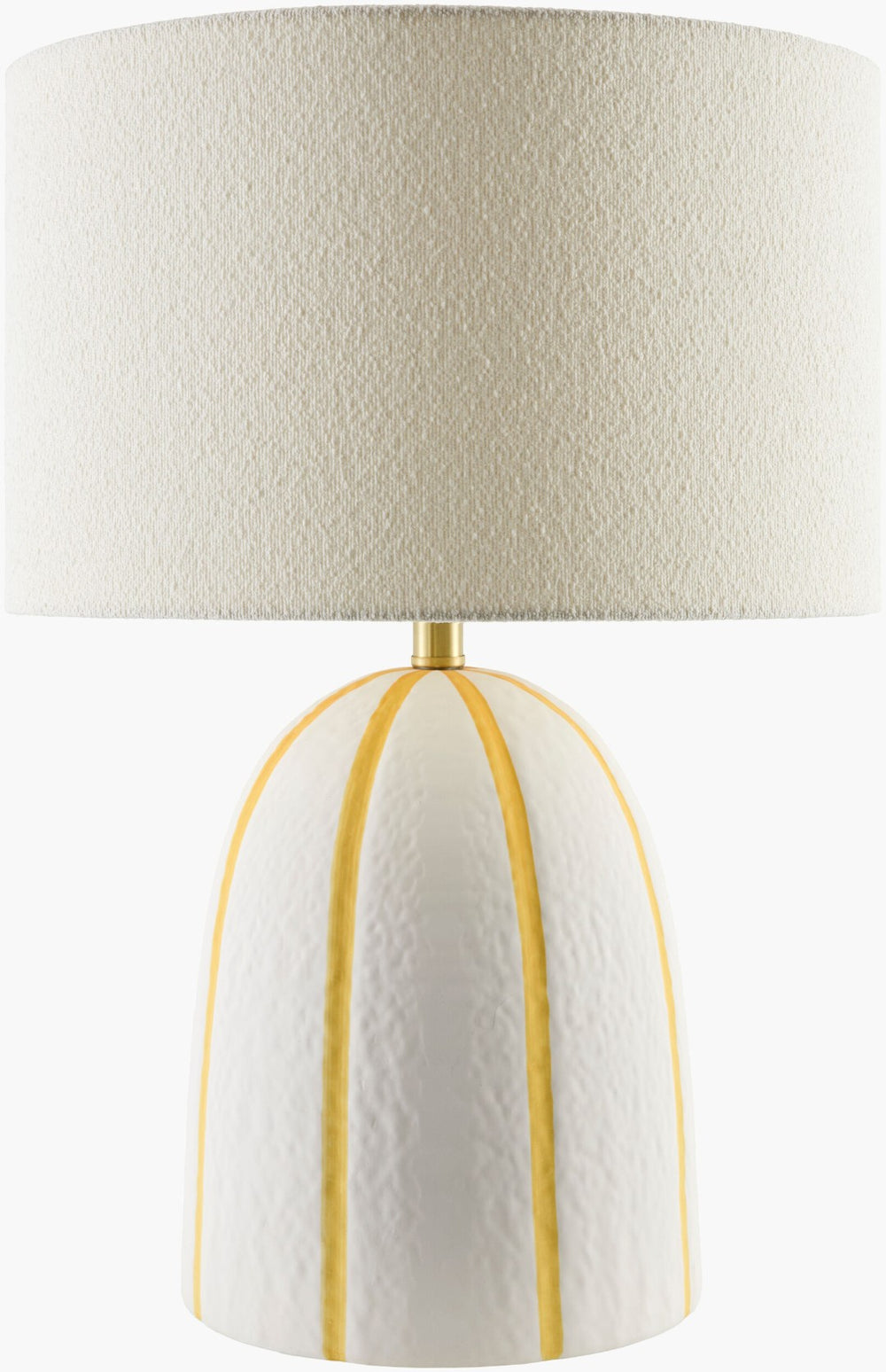 Livabliss Hombori Ceramic Arts and Crafts Accent Lamp with Dual Fabric Shade for Warm Ambiance HOM-004