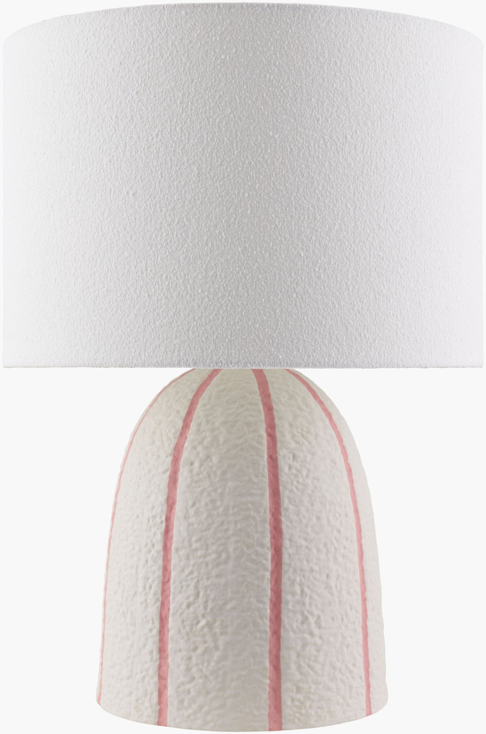 Livabliss Hombori Ceramic Arts and Crafts Accent Lamp with Linen Shade for Warm Ambient Glow HOM-007