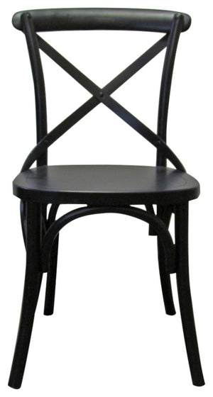 Primitive Collections Saloon Black Chair - Set of 2 PCSH112BLK10 Black