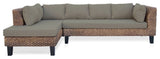 Primitive Collections Katina Fabric Sectional Outdoor Sofa PC302KATINASECT10 Dark Gray