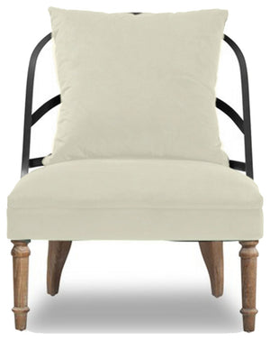 Primitive Collections Carriage Accent Chair - Set of 2 PCC911110 White/Natual