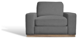 Primitive Collections Landon Fabric Platform Chair PC8158CHAIR10 Gray