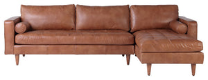 Primitive Collections Roma Sectional Sofa PCWM02260SECTCOG10 Brown