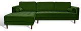 Primitive Collections Roma Sectional Sofa PCWM02260SECTGRN10 Green