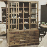Primitive Collections Salvaged Pine Display Cabinet PC2012090410 Brown