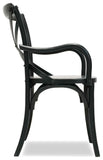 Primitive Collections Saloon Arm Dining Chair - Set of 2 PC2048BLK10 Black