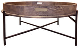 Primitive Collections Barrel Top Coffee Table PC1910029COF10 Brown