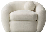 Primitive Collections Halo Fabric White Sofa Chair PC8286CHAIR10 White